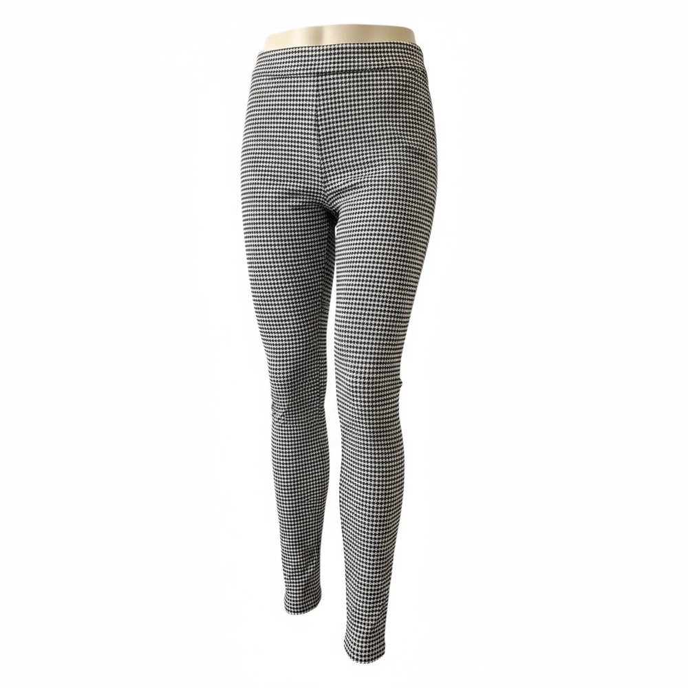 ZARA Gingham High-Waisted Slim Pants – Size Small